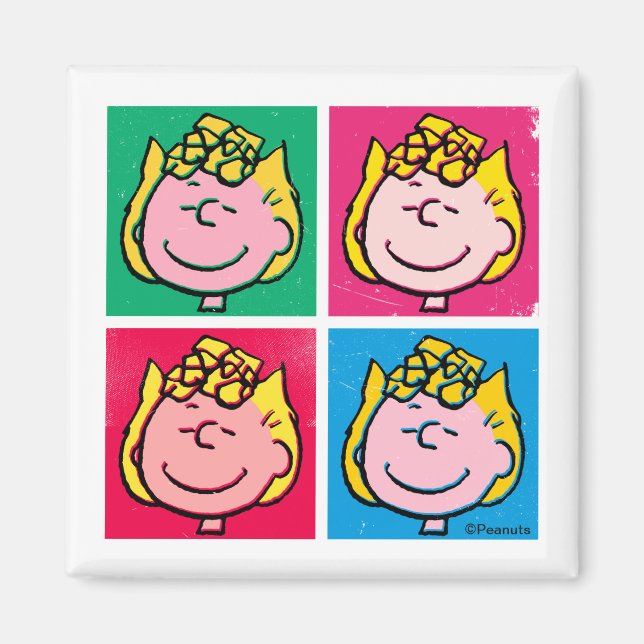 Pop Art Sally | Mod till Mönster Magnet (Framsidan)
