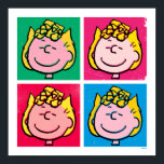 Pop Art Sally | Mod till Mönster Poster<br><div class="desc">Ta en titt på den här söta toppen med Sally i en roligt pop art mönster.</div>
