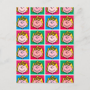Pop Art Sally Mod till Mönster Vykort