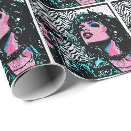 Pop Art Sångare Halvton Punkrockare Musikälskare Presentpapper