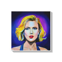 Pop Art Scarlett Johansson Porträtt