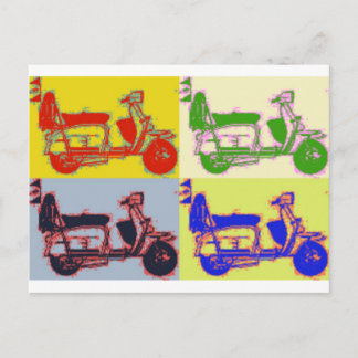 POP ART SCOOTER VYKORT