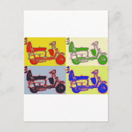 POP ART SCOOTER VYKORT