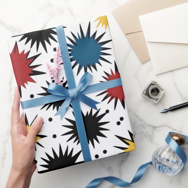 Pop Art Serieteckning Splash Presentpapper (Gifting)