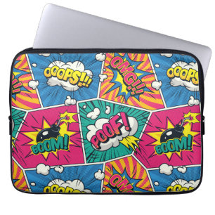Pop Art Serietidningsd explosion Datorfodral