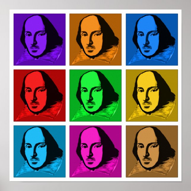 Pop Art Shakespeare Poster (Framsidan)