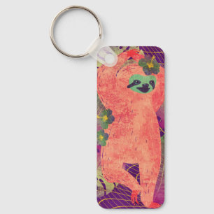 Pop Art Sloth Nyckelring