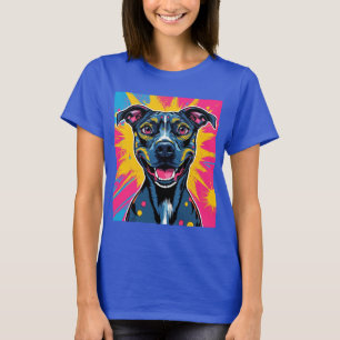 Pop Art Smile - en makt i Lycklig Hund T Shirt
