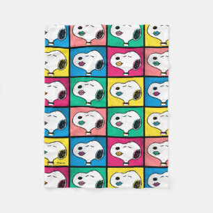 Pop Art Snoopy Läppar   Mod till Mönster Fleecefilt