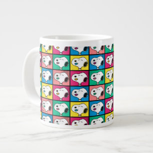 Pop Art Snoopy Läppar   Mod till Mönster Jumbo Mugg