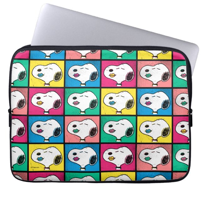 Pop Art Snoopy Läppar | Mod till Mönster Laptop Fodral (Framsidan)