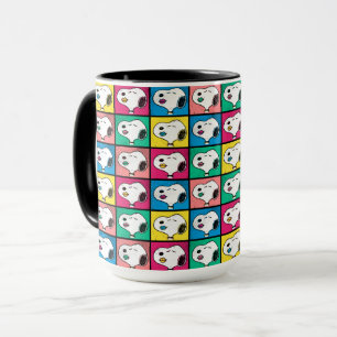 Pop Art Snoopy Läppar   Mod till Mönster Mugg
