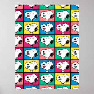 Pop Art Snoopy Lips Mönster för dig Poster