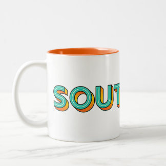 Pop Art Southpaw Lefders tvåtonkaffe Mugg