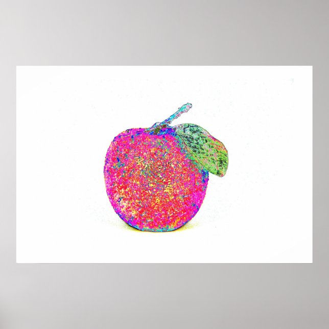 Pop Art Sparkling Apple Poster (Framsidan)