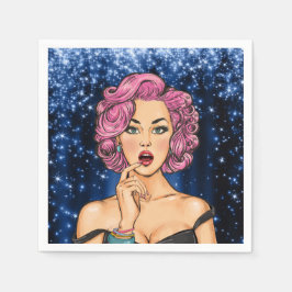 Pop Art Special Occasion Cocktail Napkins Pappersservett