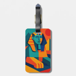 Pop Art Sphinx-resagemärkning Bagagebricka