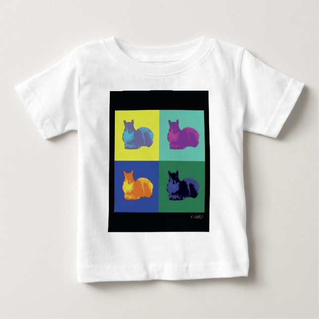Pop Art Squirrel T-shirt (Framsida)