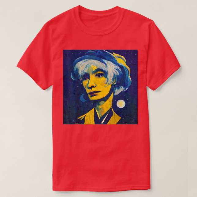 Pop Art Starry Night Andy  T Shirt (Design framsida)