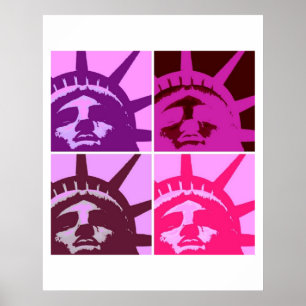 Pop Art Staty över frihet Poster