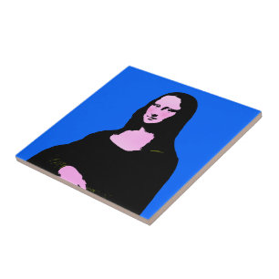 Pop Art Stil Mona Lisa Kakelplatta
