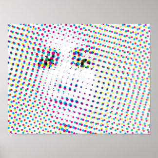 Pop Art Stil Porträtt Poster