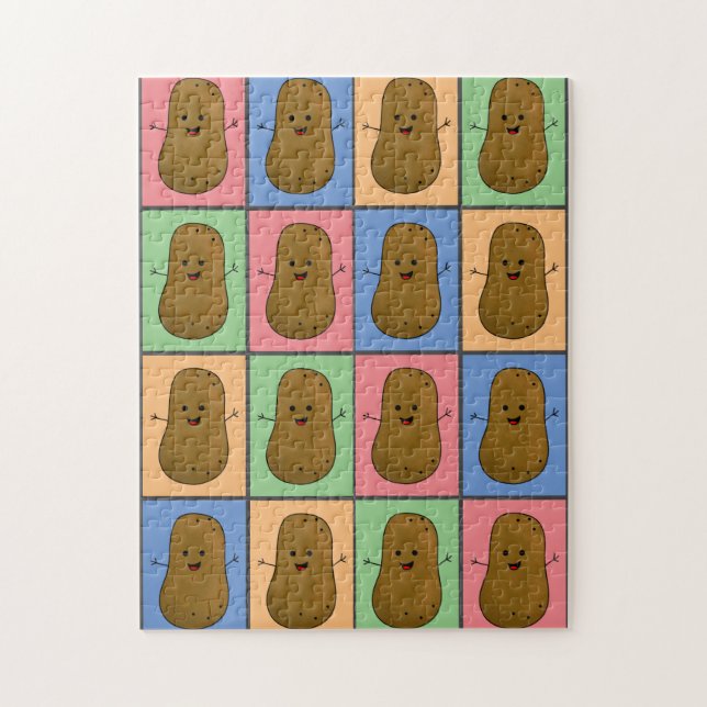 Pop Art Stil Potato Pussel (Vertikal)