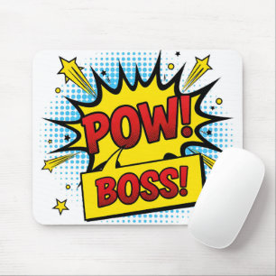 Pop Art Stil POW BOSS Modern Professionell Musmatta