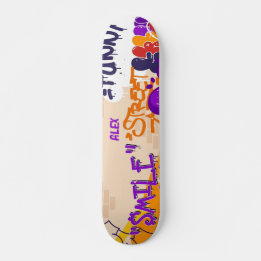 Pop Art Stil skateboard Tecknad