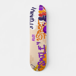 Pop Art Stil skateboard Tecknad