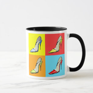 Pop Art Stilettos Coffee Mugg, Mode Theme Mugg