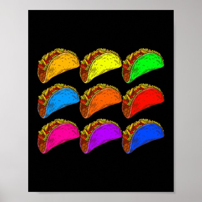 Pop Art Taco Poster (Framsidan)