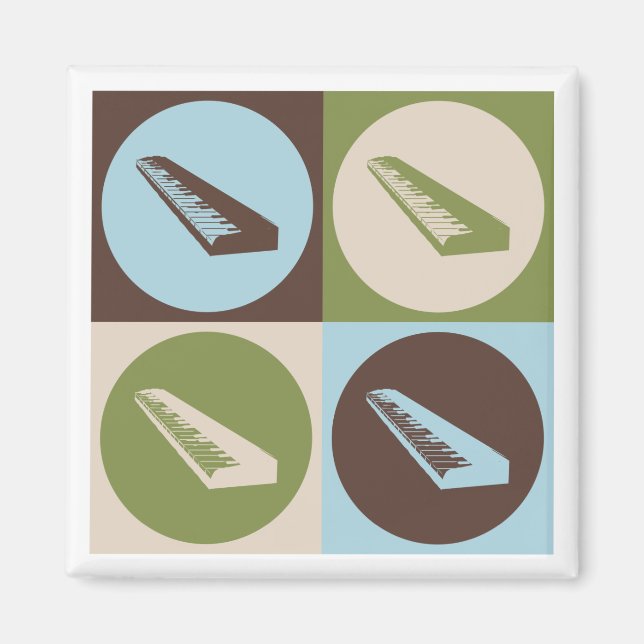 Pop Art Tangentbord Magnet (Framsidan)
