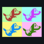 Pop Art Tecknad hund Poster<br><div class="desc">Pop Art Tecknad hund Poster</div>
