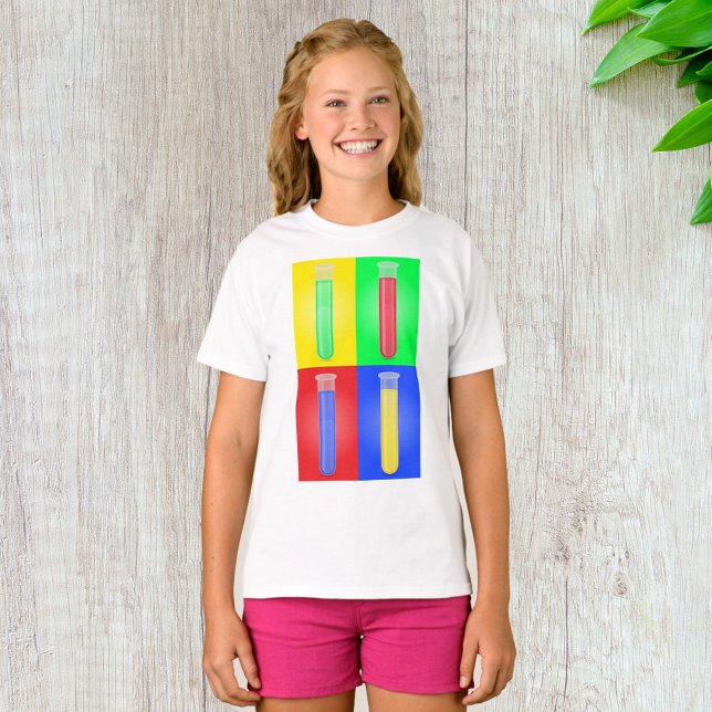 Pop Art-teströr Vetenskap Kemi Laboratorium T Shirt (Skapare uppladdad)