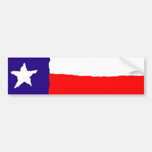 Pop Art Texas Statlig flagga Bildekal