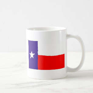 Pop Art Texas Statlig flagga Kaffemugg
