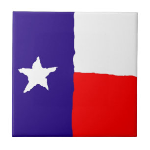 Pop Art Texas Statlig flagga Kakelplatta