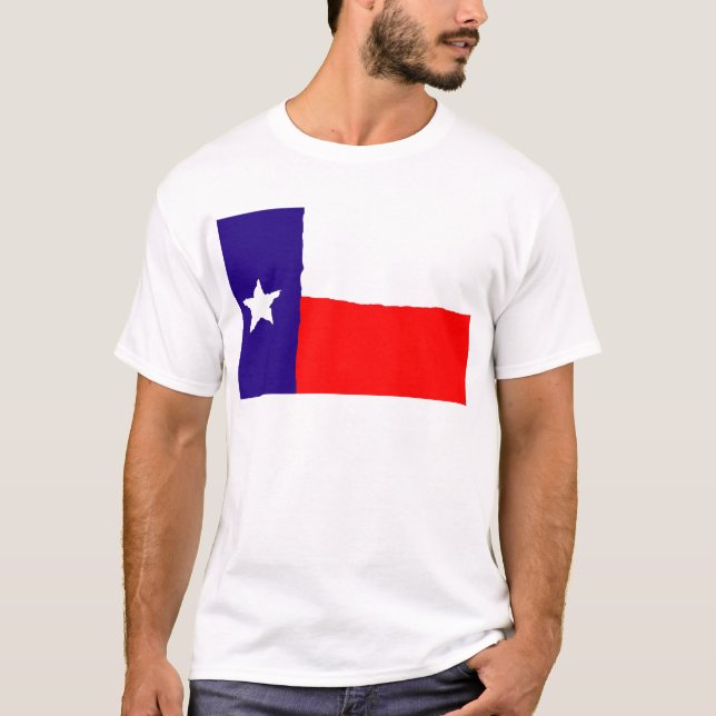 Pop Art Texas Statlig flagga Tee Shirt (Framsida)