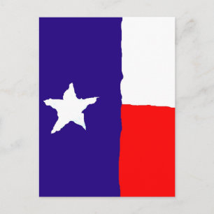 Pop Art Texas Statlig flagga Vykort