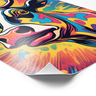 Pop Art: The Colorful Cow Fototryck