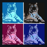 Pop Art Tigers Poster<br><div class="desc">vackra tigrar popkonsdesign</div>