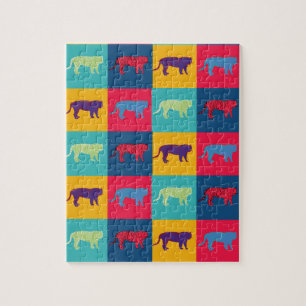 Pop Art Tigers Pussel