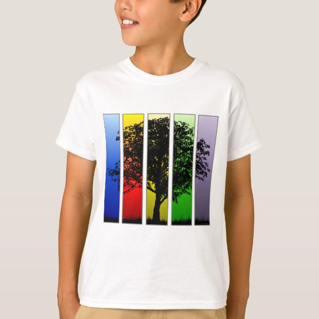 Pop Art Träd T-shirt (Framsida)