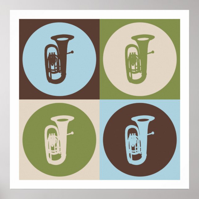 Pop Art Tuba Poster (Framsidan)