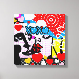 Pop Art Valentine Canvastryck