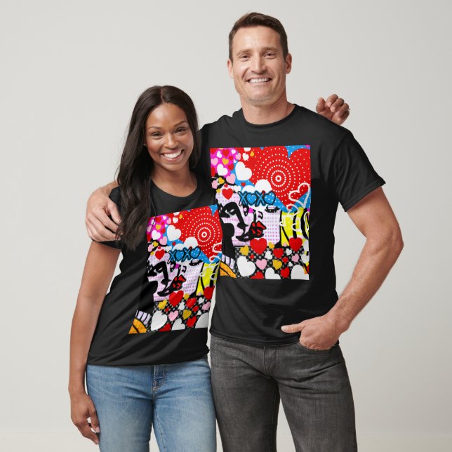 Pop Art Valentine T Shirt (Unisex)