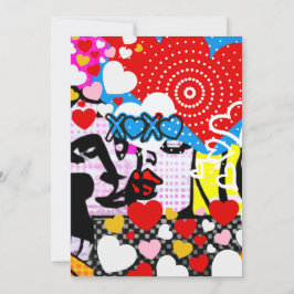 Pop Art Valentine Tack Kort
