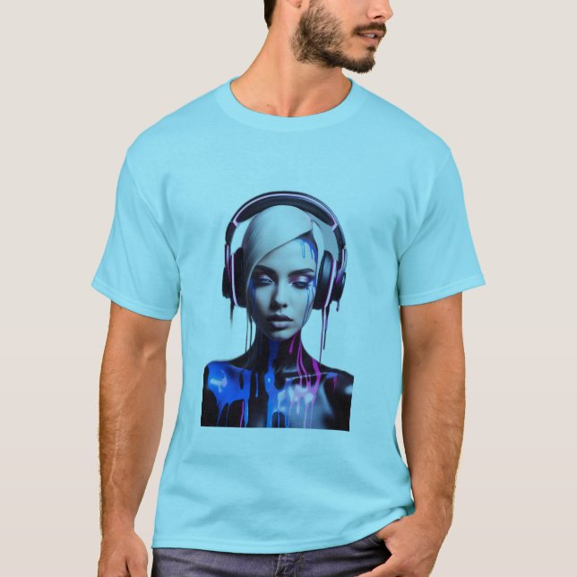 Pop Art Vänner: Musik och Skratt T-shirt (Framsida)