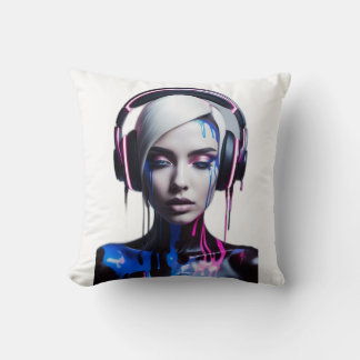 Pop Art Vänner: Musik och Skratt T-shirt Kudde